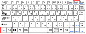 有在用笔记本电脑以及小型的尺寸的键盘，使用PrintScreen键的时候一起按Fn键有必要的情况。详细看笔记本电脑以及键盘的说明书